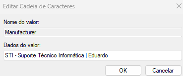 manufacturer Como alterar o logotipo e as informações do OEM no Windows